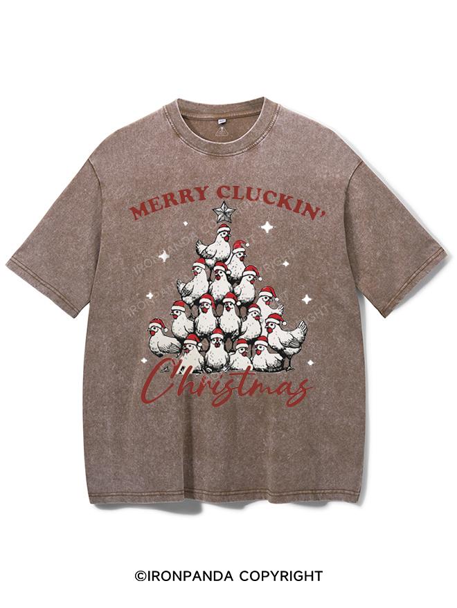 MERRY CLUCKIN' CHRISTMAS VINTAGE GYM SHIRT