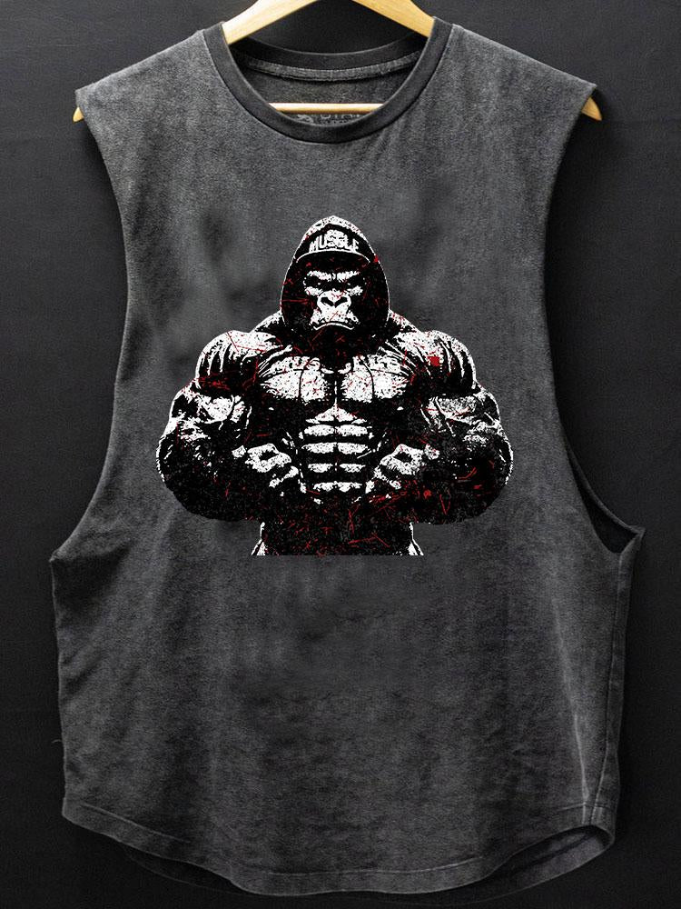 muscle gorilla SCOOP BOTTOM COTTON TANK