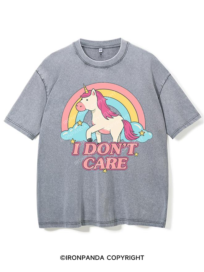 I DON'T CARE VINTAGE GYM SHIRT