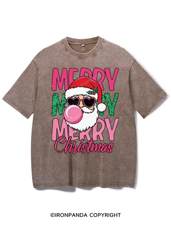 MERRY MERRY MERRY CHRISTMAS VINTAGE GYM SHIRT