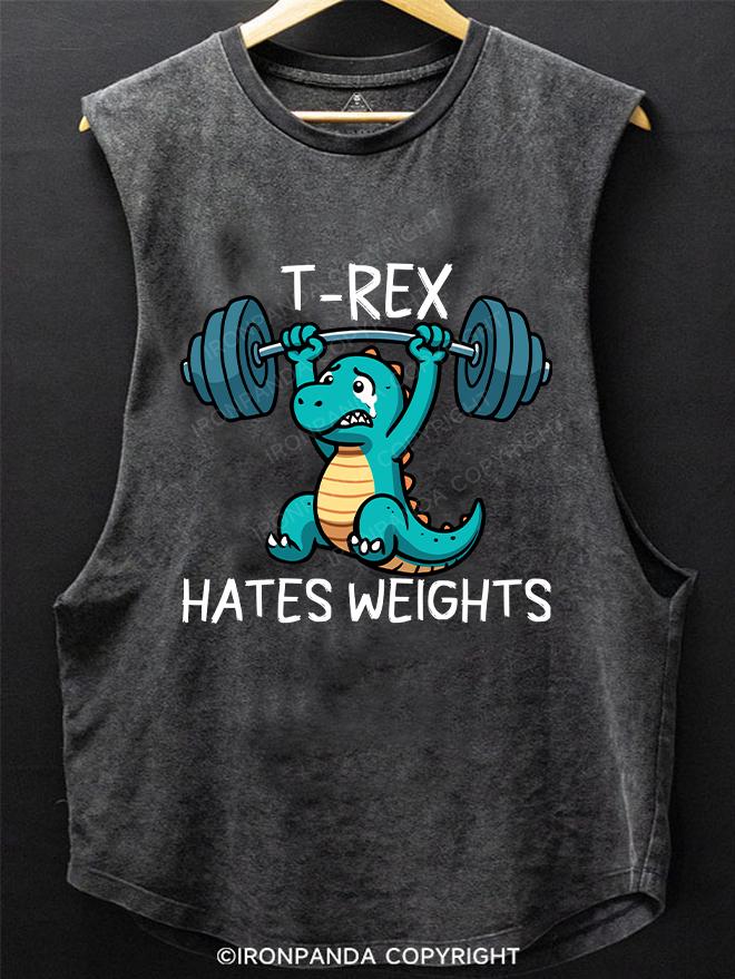 T-REX hates weights SCOOP BOTTOM COTTON TANK