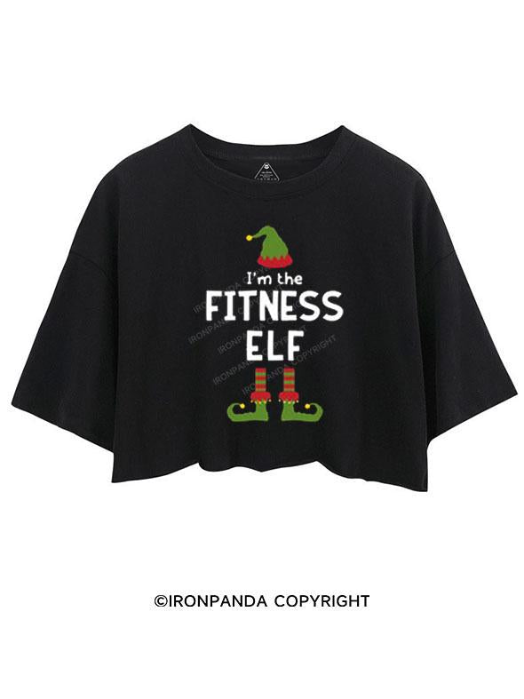 I'M THE FITNESS ELF CROP TOPS