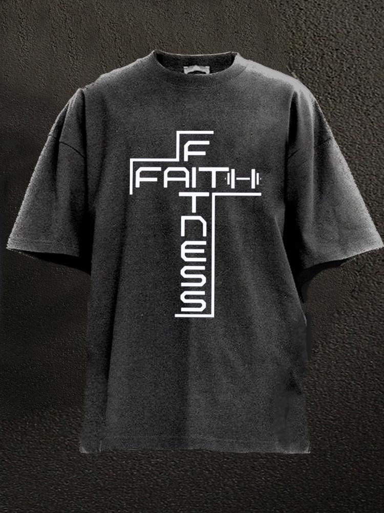 faith and fitness Washed Gym Shirt