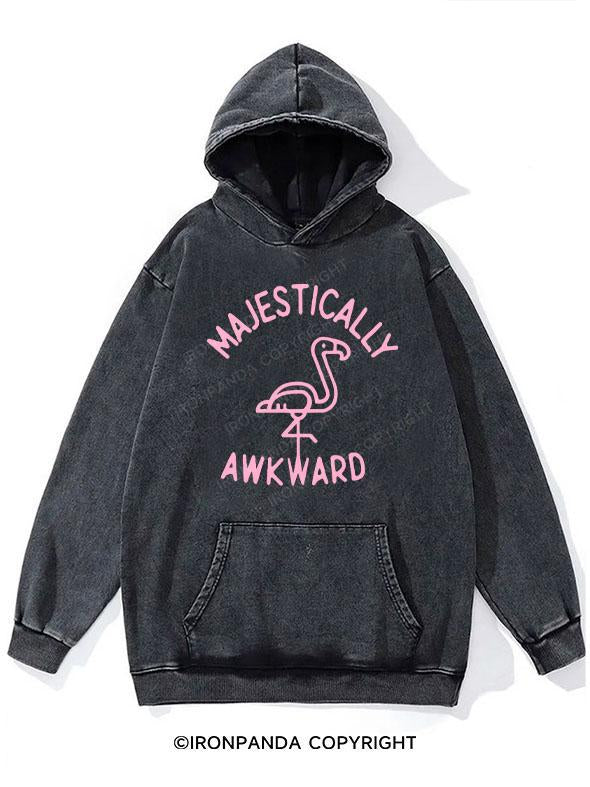 MAJESTICALLY AWKWARD WASHED GYM HOODIE