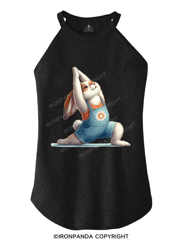 YOGA BUNNY VIBES TRI ROCKER COTTON TANK