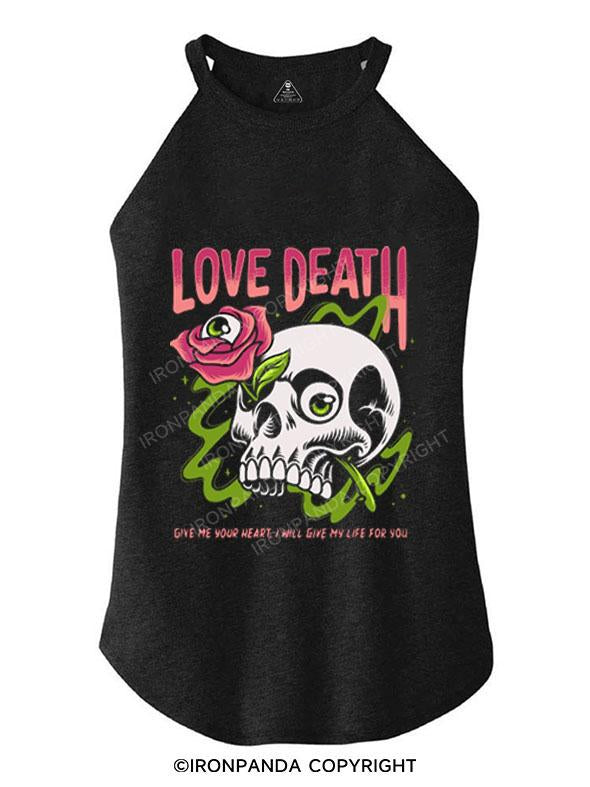 LOVE DEATH TRI ROCKER COTTON TANK