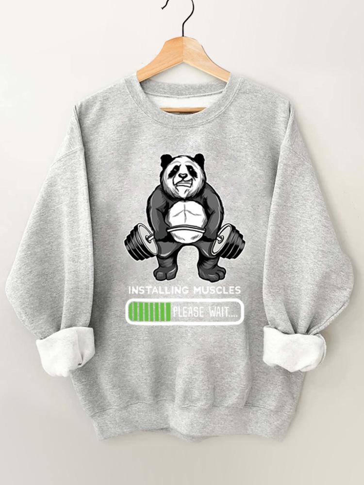 Installing Muscle Panda Vintage Gym Sweatshirt