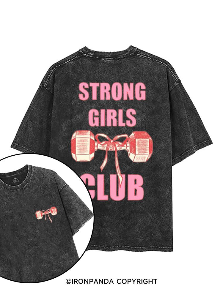 STRONG GIRLS CLUB printed Gym Shirt