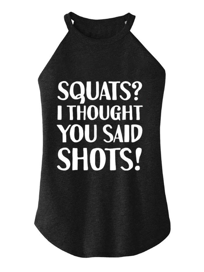 squats? TRI ROCKER COTTON TANK