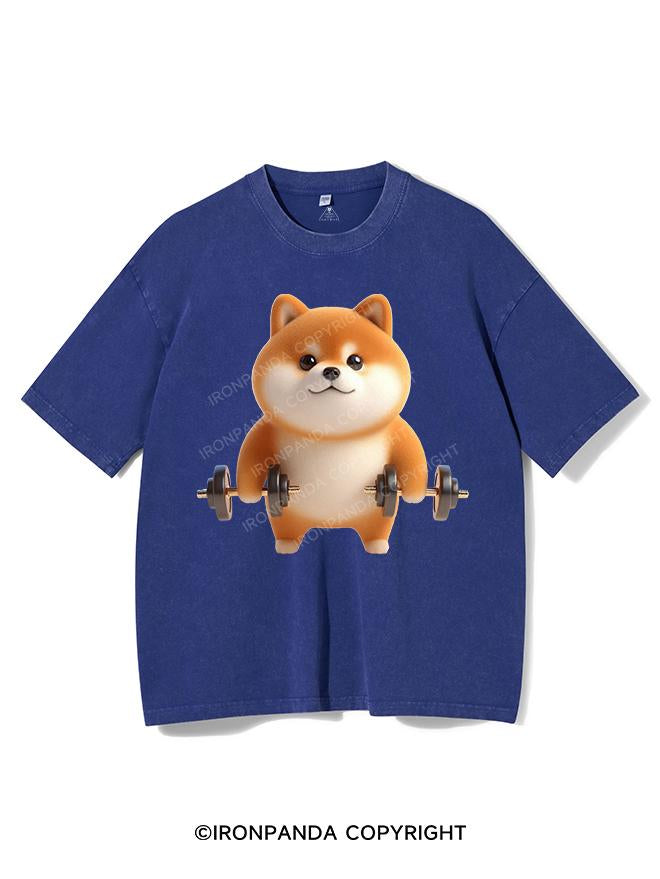 SWOLE SHIBA VINTAGE GYM SHIRT