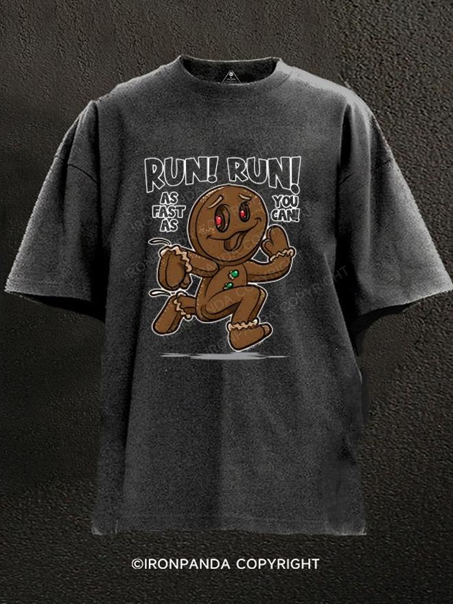 Run Run as fast as you can Washed Gym Shirt