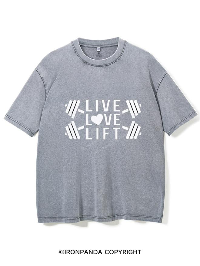 LIVE LOVE LIFT VINTAGE GYM SHIRT