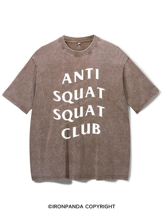 ANTI SQUAT SQUAT CLUB VINTAGE GYM SHIRT