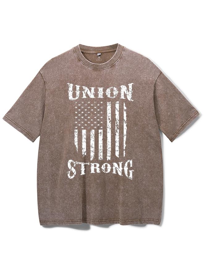 Union Strong Union Proud Labor Day Washed Gym Shirt