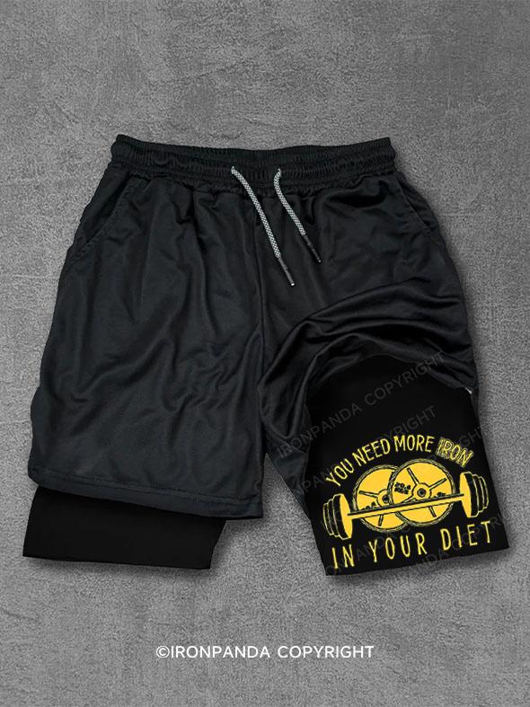 you need more iron in your diet Performance Training Shorts