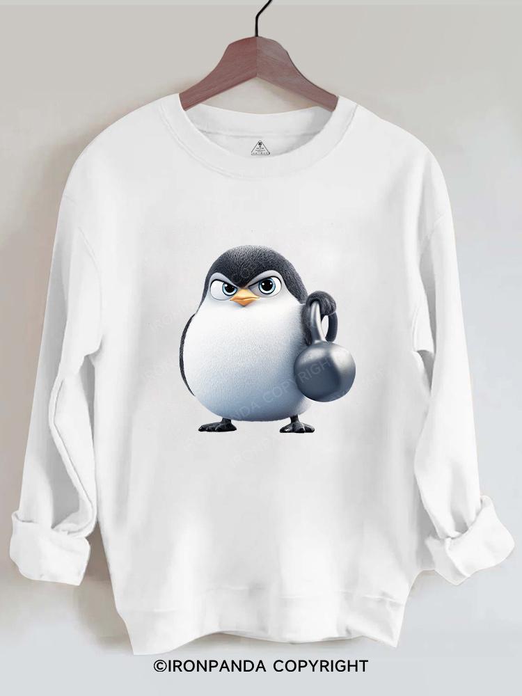 Kettlebell penguin Gym Sweatshirt