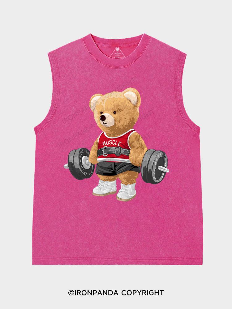 EXERCISE BEAR Washed Tank