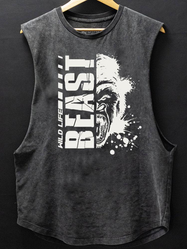 Beast Gorilla Scoop Bottom Cotton Tank