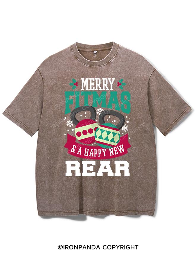 Merry fitmas & a happy new rear VINTAGE GYM SHIRT