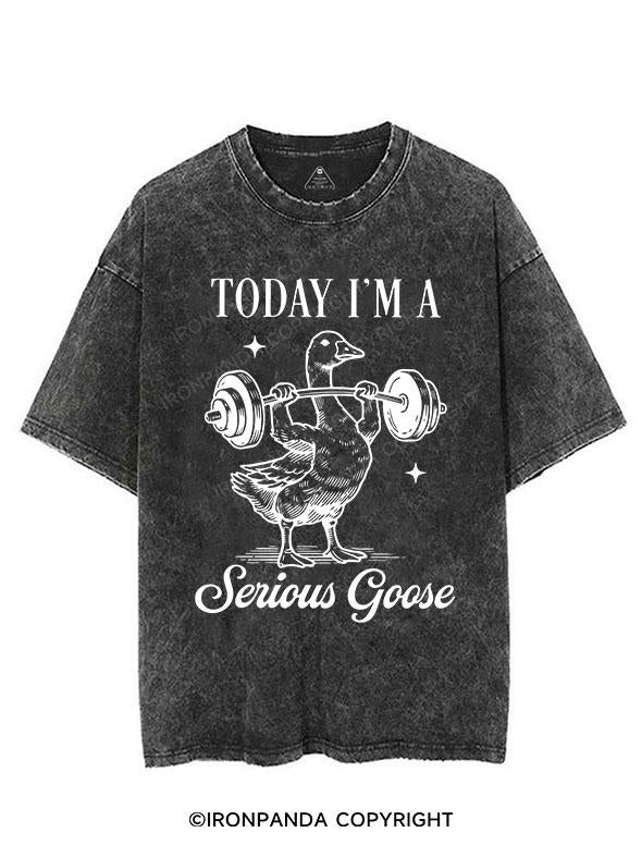 TODAY I'M A Serious Goose VINTAGE GYM SHIRT