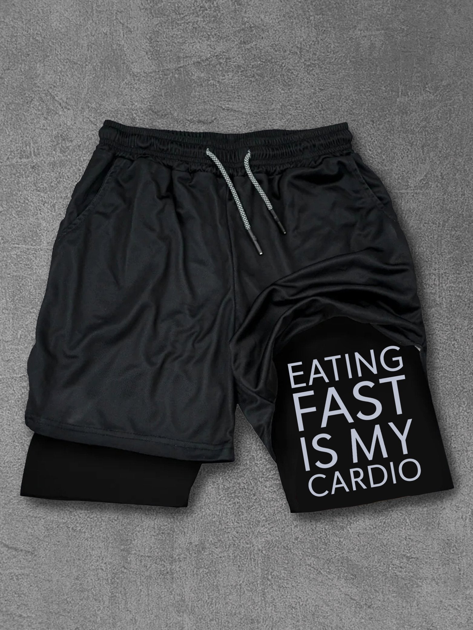 Eating Fast Is My Cardio Performance Training Shorts