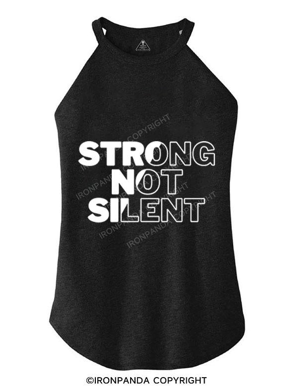 STRONG NOT SILENT TRI ROCKER COTTON TANK