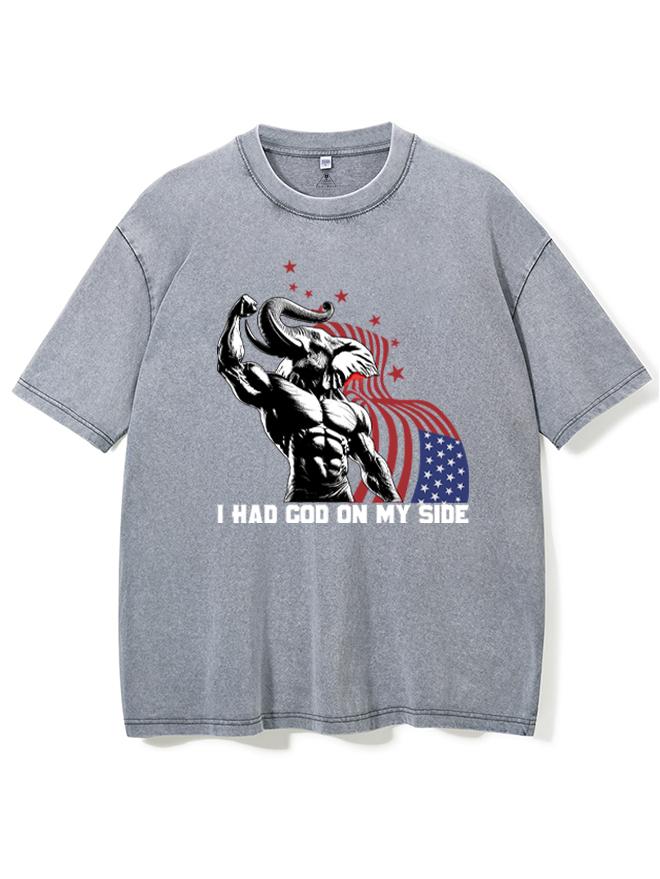 i had god on my side Washed Gym Shirt