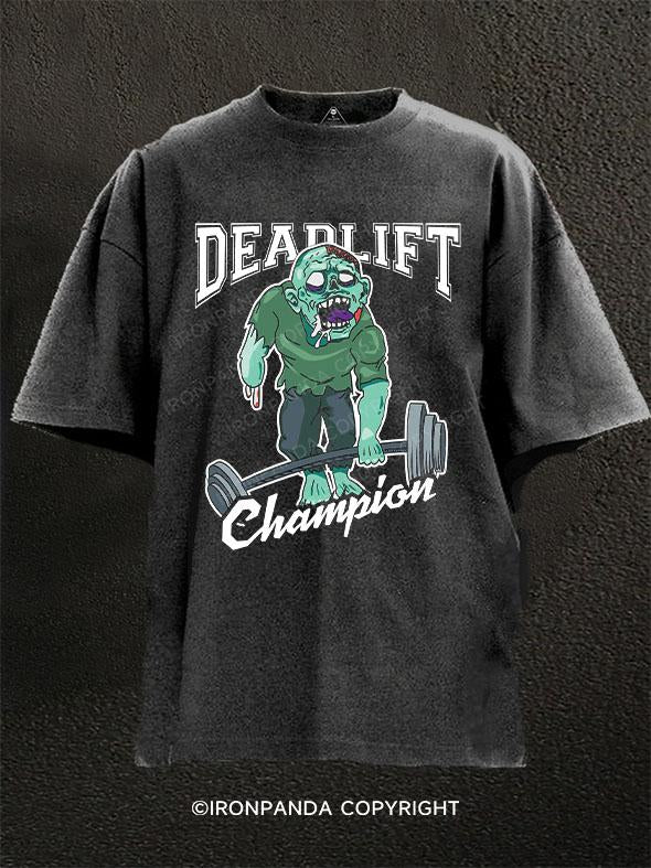 Deadlift Zombie Washed Gym Shirt