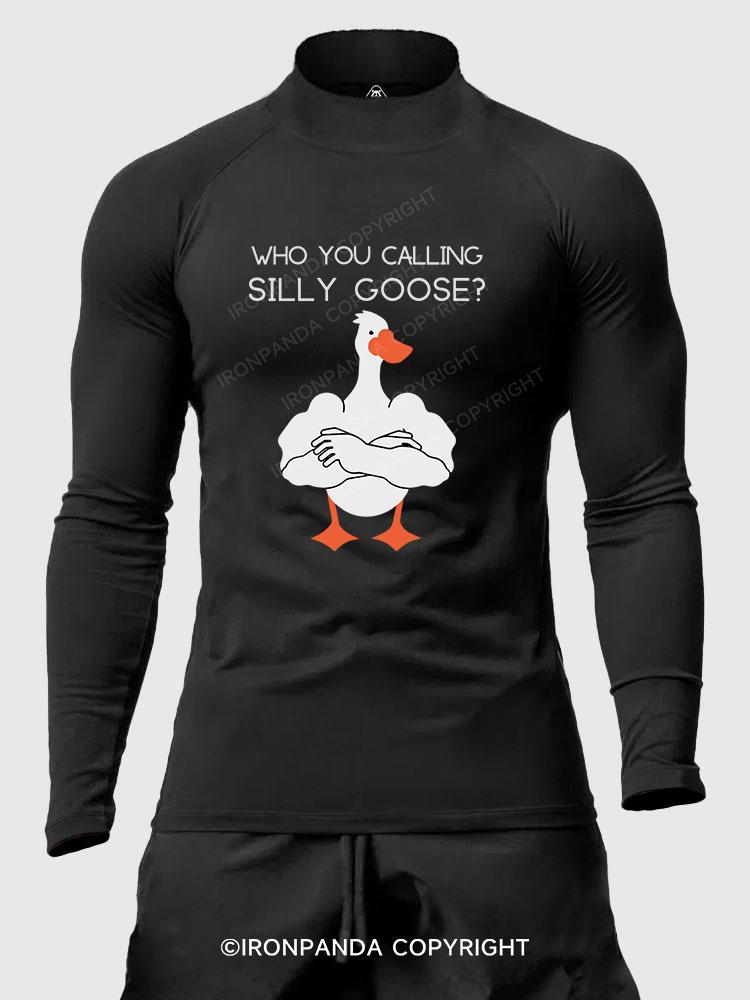 Who you calling Silly Goose Men's Fitted Mock