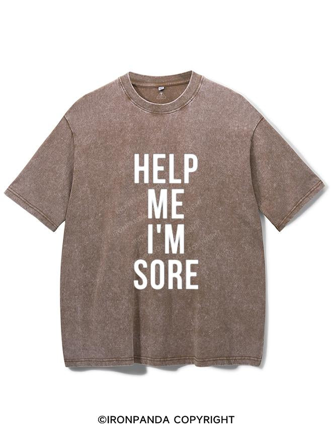 HELP ME I'M SORE VINTAGE GYM SHIRT