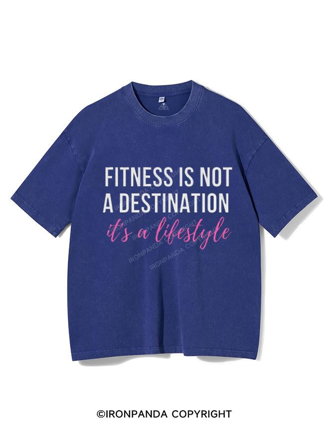 FITNESS IS NOT A DESTINATION, IT'S A LIFESTYLE VINTAGE GYM SHIRT