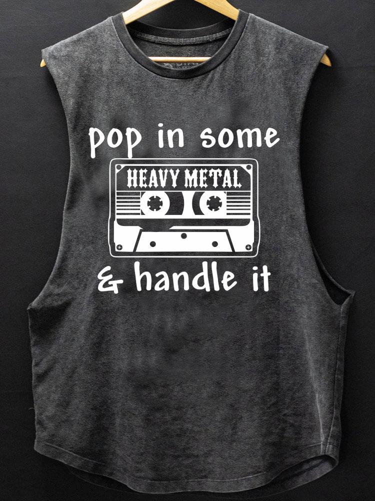 Pop in some Heavy Metal and Handle it Scoop Bottom Cotton Tank