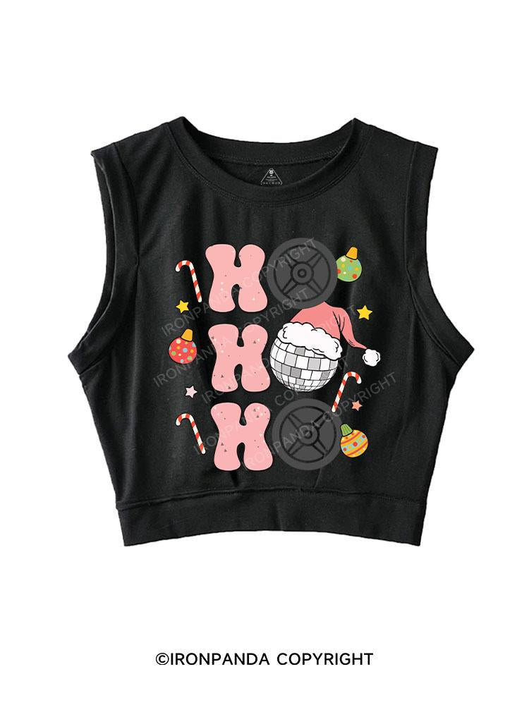 HO HO HO SLEEVELESS CROP TOPS