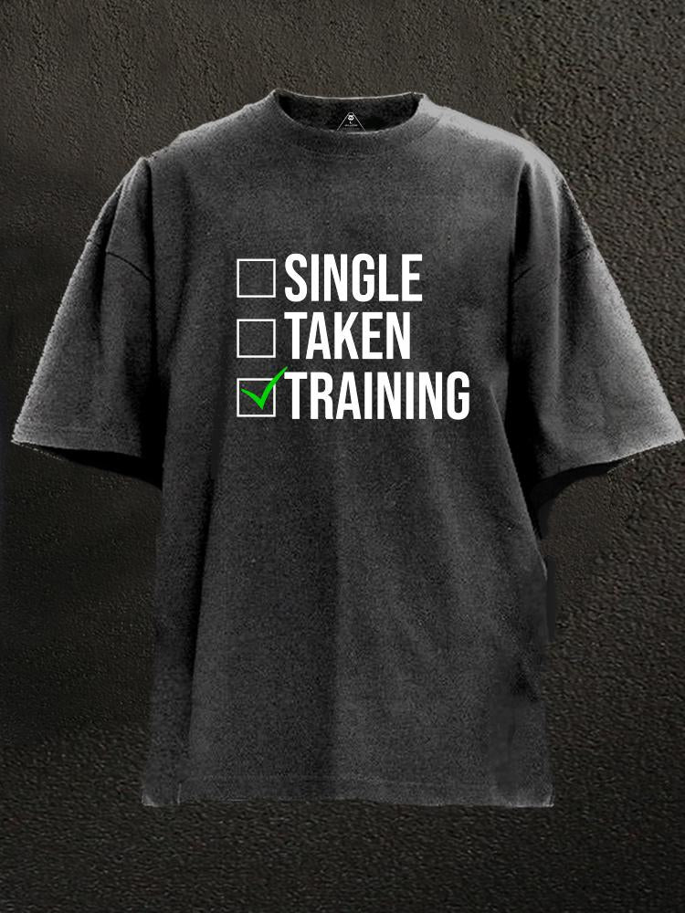 Single Taken Training Washed Gym Shirt