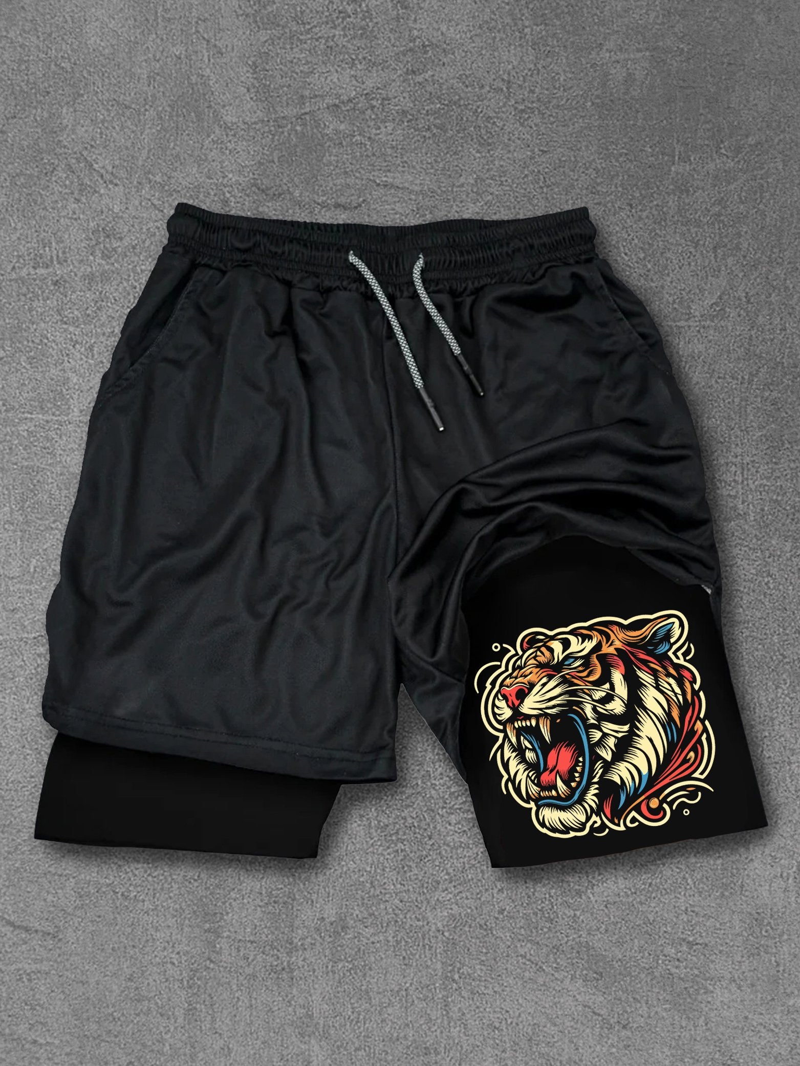 Tiger Head Performance Training Shorts