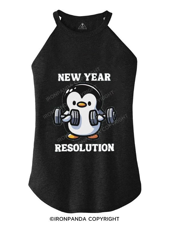 NEW YEAR RESOLUTION TRI ROCKER COTTON TANK