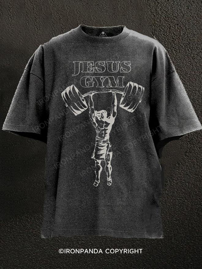 JESUS GYM  Washed Gym Shirt