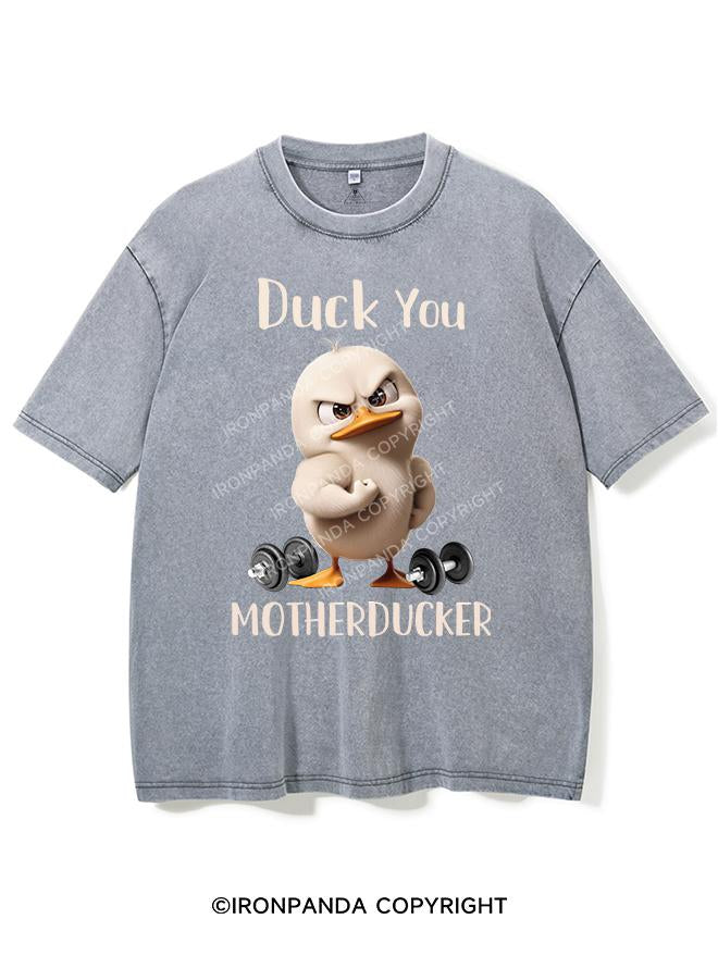 DUCK YOU MOTHERDUCKER VINTAGE GYM SHIRT