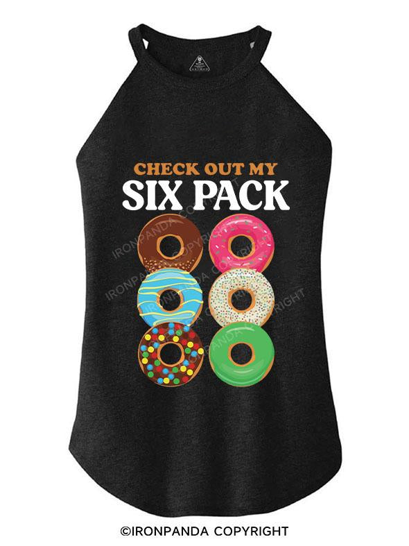 Check Out My Six Pack TRI ROCKER COTTON TANK