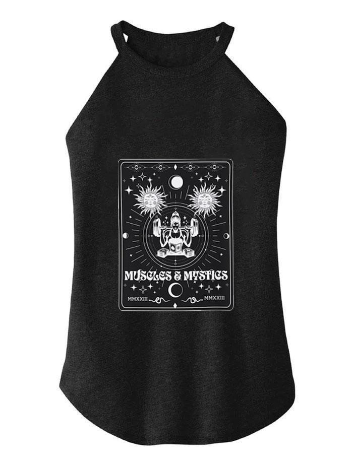 THE MUSCLE MYSTICS TAROT ROCKER COTTON TANK