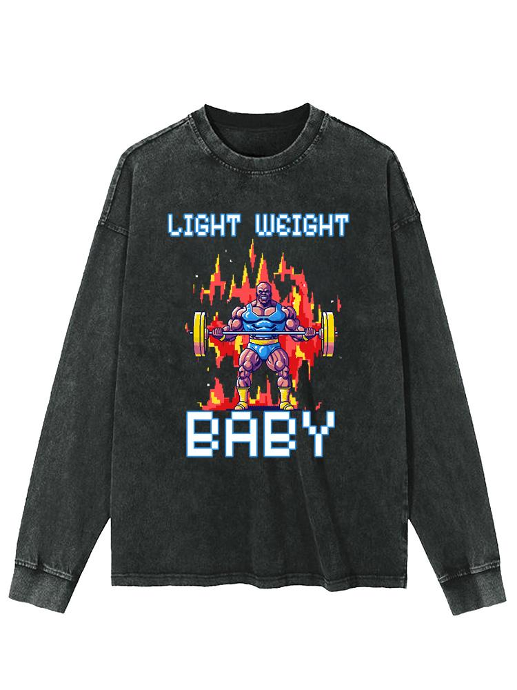 Light Weight Baby Washed Long Sleeve Shirt