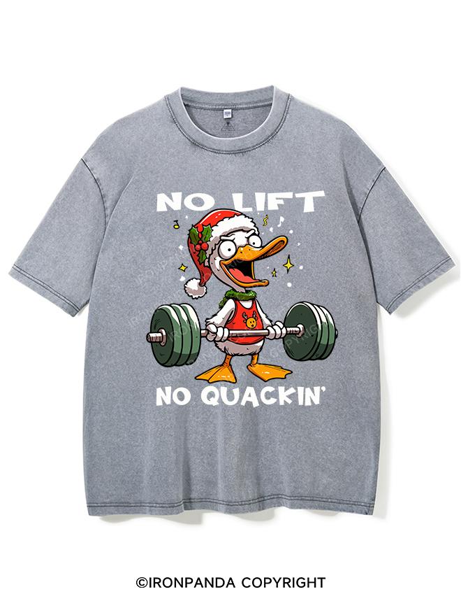 NO LIFT NO QUACKIN' VINTAGE GYM SHIRT