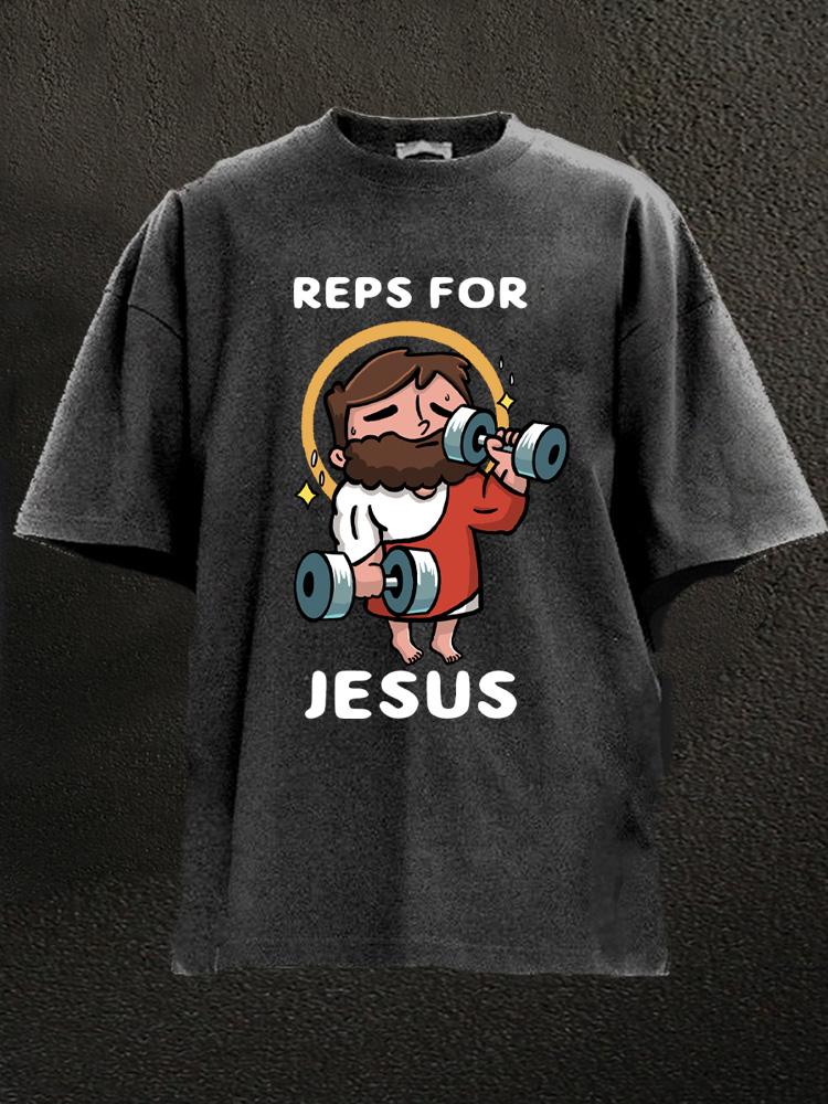 reps for jesus Washed Gym Shirt