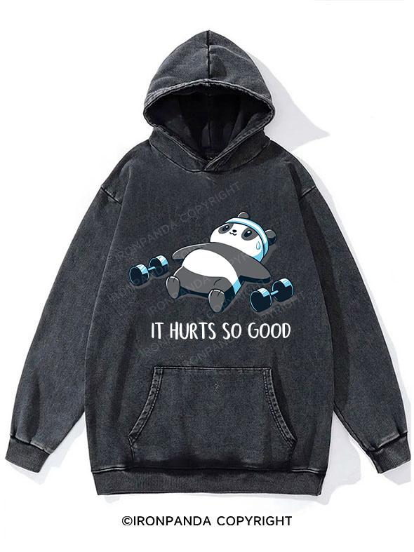 It Hurts So Good Washed Gym Hoodie