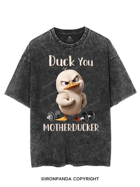 DUCK YOU MOTHERDUCKER VINTAGE GYM SHIRT