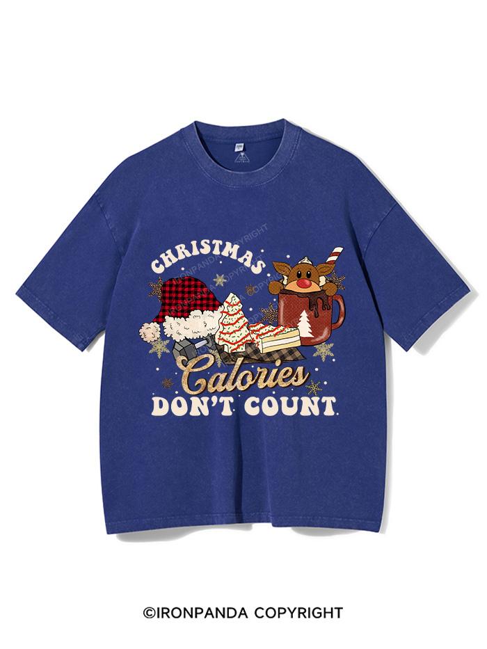 CHRISTMAS CALORIES DON'T COUNT VINTAGE GYM SHIRT