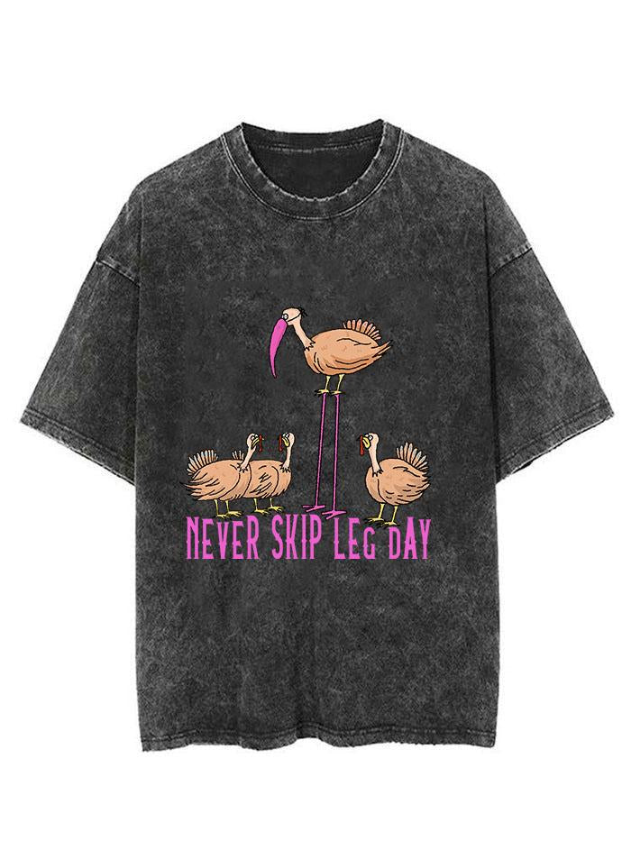 Never Skip Leg Day Vintage Gym Shirt