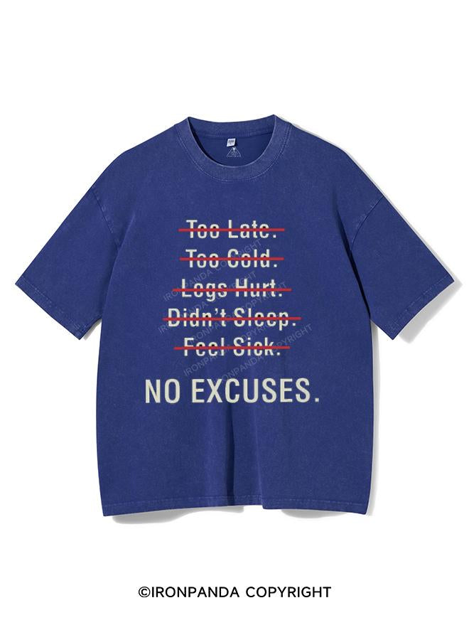 NO EXCUSES VINTAGE GYM SHIRT