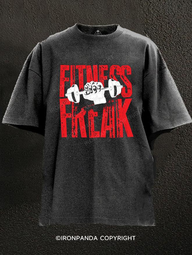 Fitness Freak Washed Gym Shirt