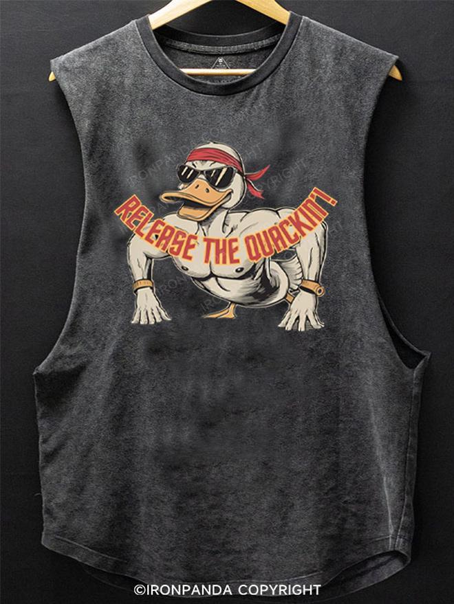 Release The Quackin Workout SCOOP BOTTOM COTTON TANK